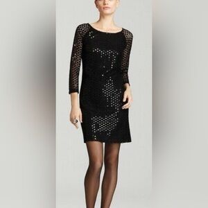 Lilly Pulitzer Black Dress with Metallic Details